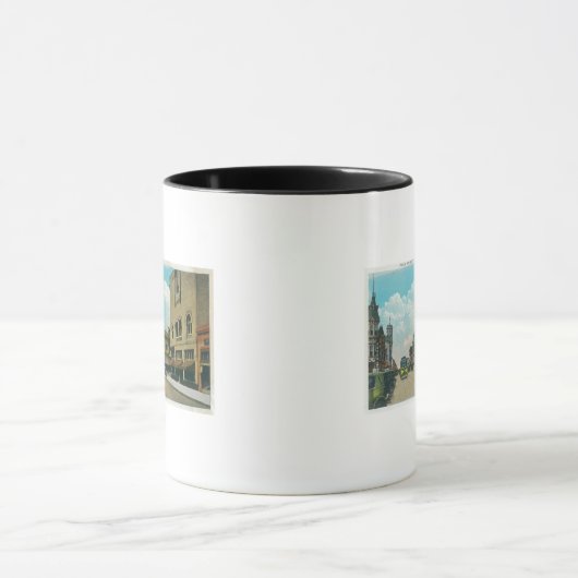 Aussicht auf Park Street, Street CarAlameda, CA Tasse (Zentrum)