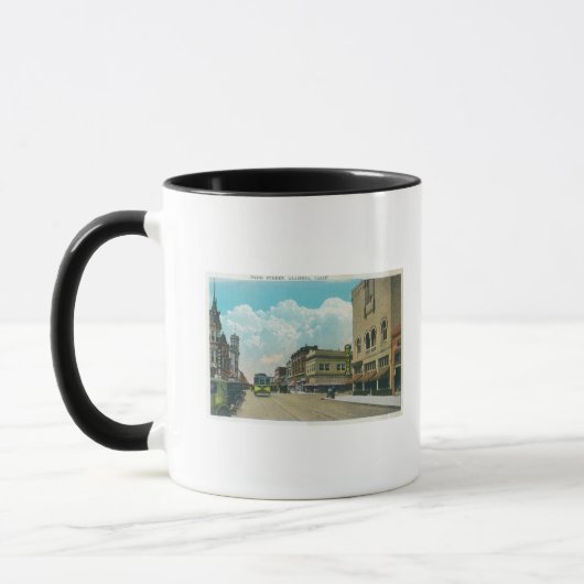 Aussicht auf Park Street, Street CarAlameda, CA Tasse (Links)