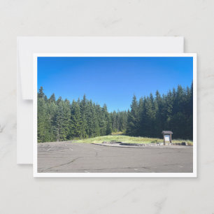Aussicht auf Parkplatz Postkarte