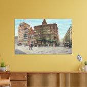 Aussicht auf Pergola auf dem Pioneer Platz Leinwanddruck (Insitu (Wohnzimmer))