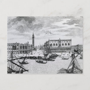 Aussicht auf Piazza San Marco vom Bacino, Venedig Postkarte