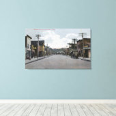 Aussicht auf Plaza, Tahquitz Canyon Leinwanddruck (Insitu (Holzboden))