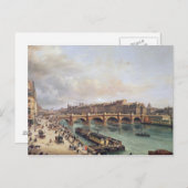 Aussicht auf Pont Neuf, 1832 Postkarte (Vorne/Hinten)