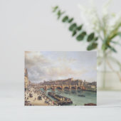 Aussicht auf Pont Neuf, 1832 Postkarte (Stehend Vorderseite)