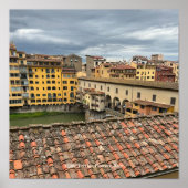 Aussicht auf Ponte Vecchio, Florenz Italien Poster (Vorne)