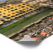 Aussicht auf Ponte Vecchio, Florenz Italien Poster (Ecke)