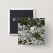 Aussicht auf Port-au-Prince, Haiti Button (Vorne & Hinten)