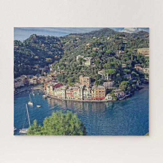 Aussicht auf Portofino, Italien - 16x20 - 520 Stk. Puzzle (Horizontal)
