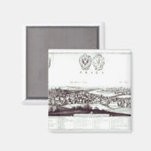 Aussicht auf Prag, 1649 Magnet (Vorderseite/Rückseite)