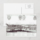 Aussicht auf Prag, 1649 Postkarte (Vorne/Hinten)