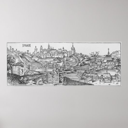 Aussicht auf Prag Poster (Vorne)