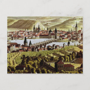 Aussicht auf Prag Postkarte