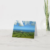 Aussicht auf Praia da Vitoria: Terceira Karte (Vorderseite)