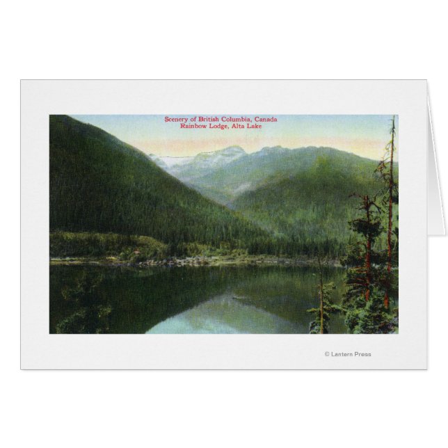 Aussicht auf Rainbow Lodge und Alta Lake (Vorderseite (Horizontal))