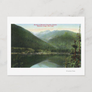 Aussicht auf Rainbow Lodge und Alta Lake Postkarte