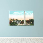 Aussicht auf Rathaus und MacDonough-Gedenkstätte Leinwanddruck (Insitu (Holzboden))