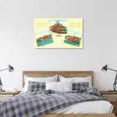 Aussicht auf Richmond-San Rafael Ferries Leinwanddruck (Insitu (Schlafzimmer))