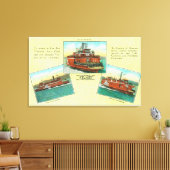 Aussicht auf Richmond-San Rafael Ferries Leinwanddruck (Insitu (Wohnzimmer))