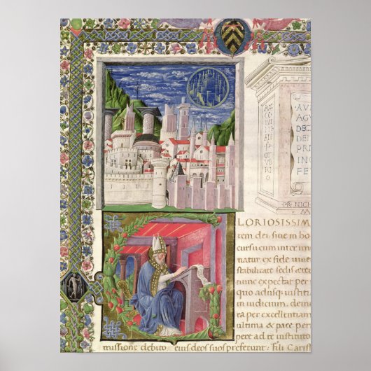 Aussicht auf Rom als Stadt Gottes Poster (Vorne)