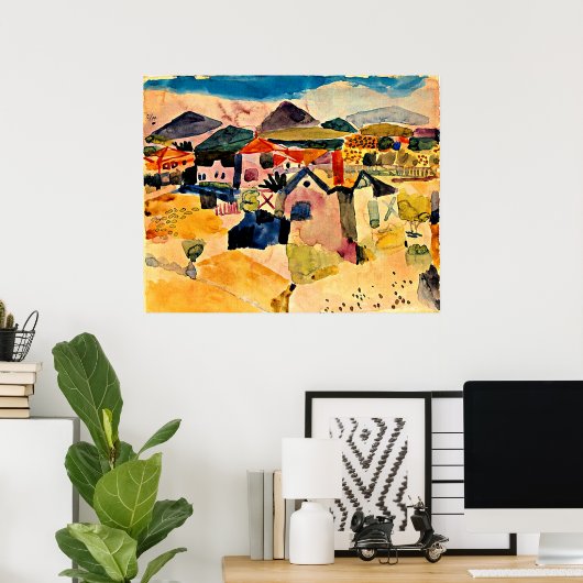 Aussicht auf Saint Germain, Paul Klee, Poster (Heimbüro)