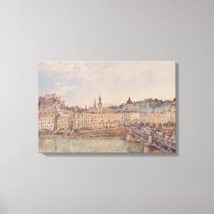 Aussicht auf Salzburg (von Rudolf von Alt) Leinwanddruck