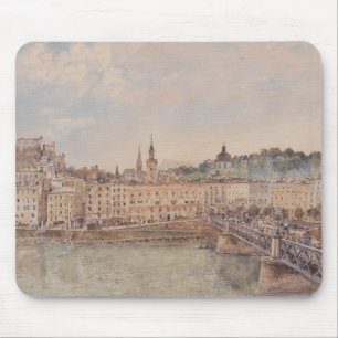 Aussicht auf Salzburg (von Rudolf von Alt) Mousepad