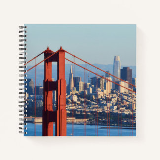 Aussicht auf San Francisco durch die Golden Gate B Notizblock