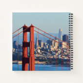 Aussicht auf San Francisco durch die Golden Gate B Notizblock (Rückseite)