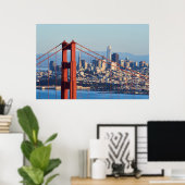 Aussicht auf San Francisco durch die Golden Gate B Poster (Heimbüro)