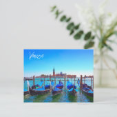 Aussicht auf San Giorgio Maggiore Insel Venedig It Postkarte (Stehend Vorderseite)