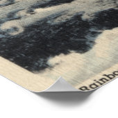 Aussicht auf San Joaquin River & Rainbow Falls Poster (Ecke)