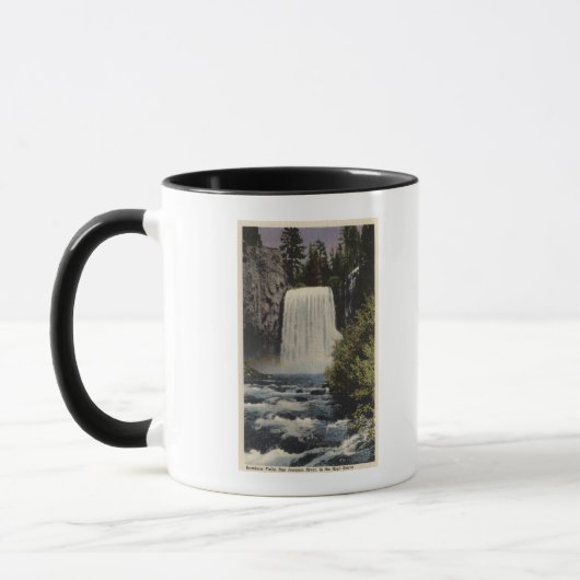 Aussicht auf San Joaquin River & Rainbow Falls Tasse (Links)