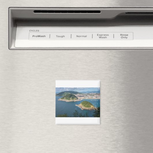 Aussicht auf San Sebastian und Santa Clara Magnet (In Situ (Geschirrspüler))