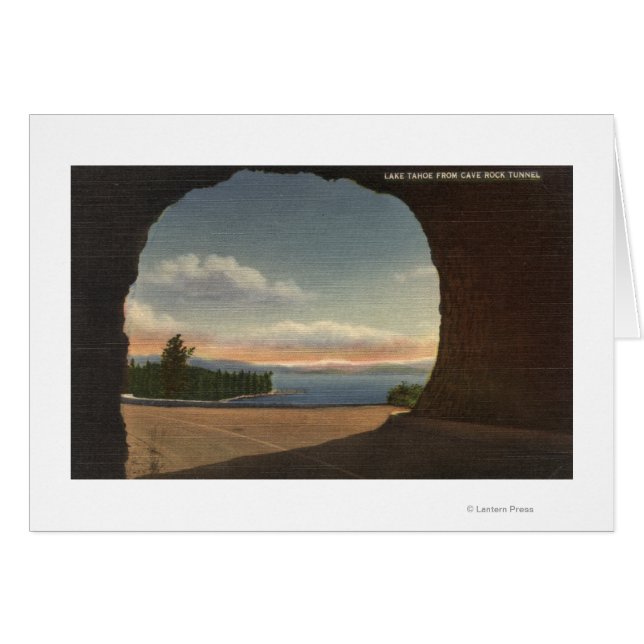 Aussicht auf See vom Höhlenstunnel (Vorderseite (Horizontal))