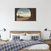 Aussicht auf See vom Höhlenstunnel Leinwanddruck (Insitu (Schlafzimmer))