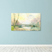 Aussicht auf Seine, Paris (Öl auf Leinwand) Leinwanddruck (Insitu (Holzboden))