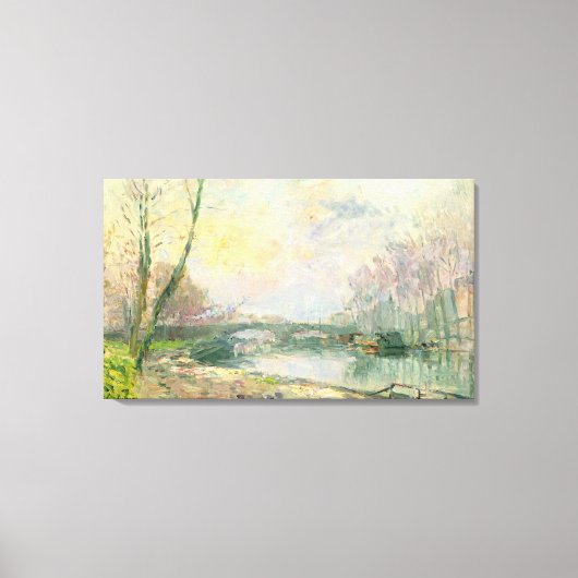 Aussicht auf Seine, Paris (Öl auf Leinwand) Leinwanddruck (Vorderseite)