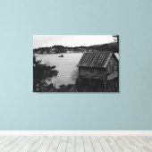 Aussicht auf Seldovia, Alaska aus dem Wasser Leinwanddruck (Insitu (Holzboden))