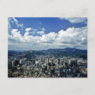 Aussicht auf Seoul von Namsan Postkarte