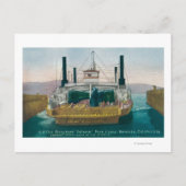 Aussicht auf SP Ferry Boat Solano im Dock Postkarte (Vorderseite)