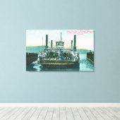 Aussicht auf SP Ferry Boat Solano in Dock 2 Leinwanddruck (Insitu (Holzboden))