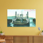 Aussicht auf SP Ferry Boat Solano in Dock 2 Leinwanddruck (Insitu (Wohnzimmer))