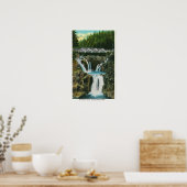 Aussicht auf Split Rock Falls und Bridge Poster (Küche)