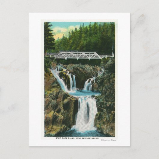 Aussicht auf Split Rock Falls und Bridge Postkarte (Vorderseite)