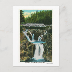Aussicht auf Split Rock Falls und Bridge Postkarte