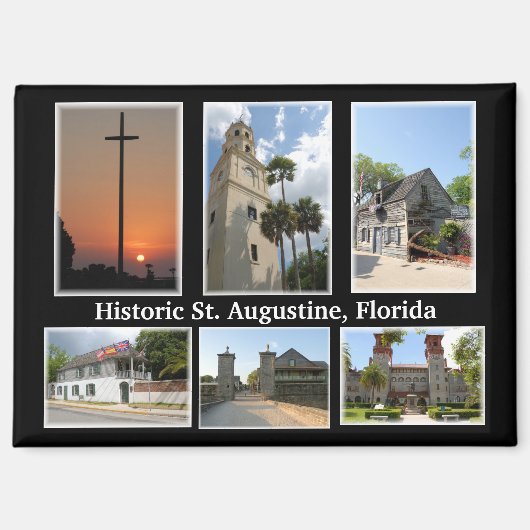 Aussicht auf St. Augustine Florida Magnet (Vorderseite)
