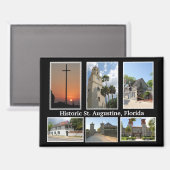 Aussicht auf St. Augustine Florida Magnet (Vorderseite/Rückseite)