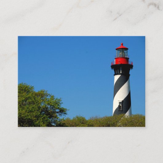 Aussicht auf St. Augustine, Florida Visitenkarte (Vorderseite)