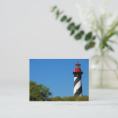 Aussicht auf St. Augustine, Florida Visitenkarte (Stehend Vorderseite)