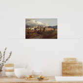 Aussicht auf St. John Lateran, Rom, 1822 Poster (Küche)